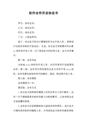 工商软件开发共同合作,软件开发合作模式